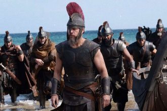 Cena do filme The Odyssey de Christopher Nolan
