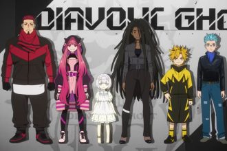 Mebius Dust anime com personagens principais