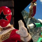 Power Rangers em ação com seus Zords