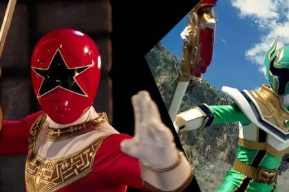 Power Rangers em ação com seus Zords