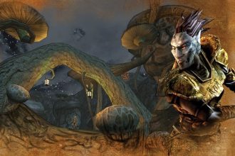 Morrowind jogável em console de duas telas