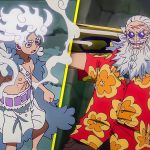 Cena do Episódio 1170 de One Piece com Luffy e Scopper Gaban em batalha.