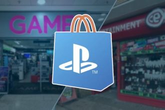 Imagem ilustrativa sobre a transição digital da PlayStation e o impacto nas lojas de jogos.