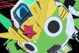 Cartaz do novo filme Sgt. Frog em 4DX com Keroro