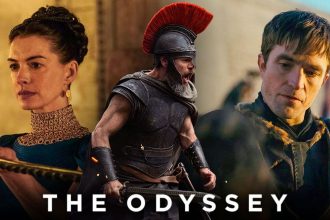 Cenário do filme The Odyssey com Odisseu e Penélope