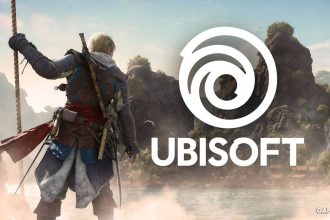 Logo da Ubisoft com imagens de jogos