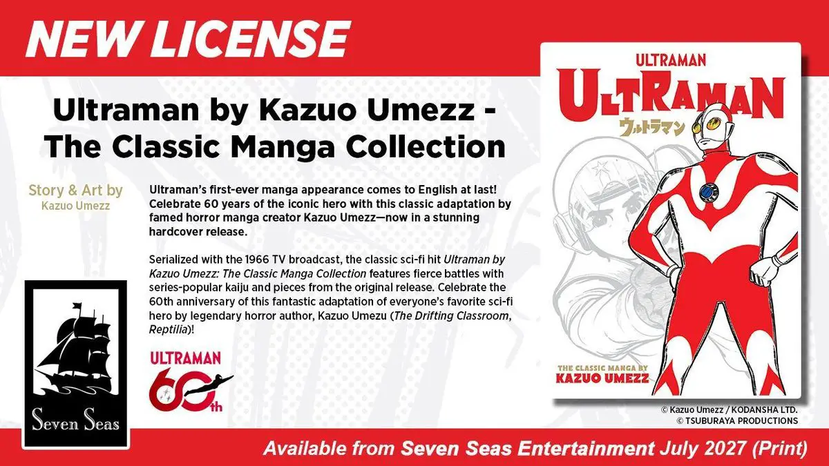 Capa do mangá Ultraman de Kazuo Umezz