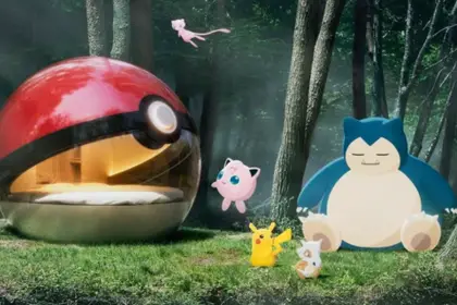 Pokémon e NOT A HOTEL Criam Acomodação em Forma de Poké Bola - Poké Bola