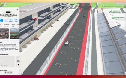 Apple Maps revoluciona Austin com detalhes do F1 - Apple Maps Austin F1